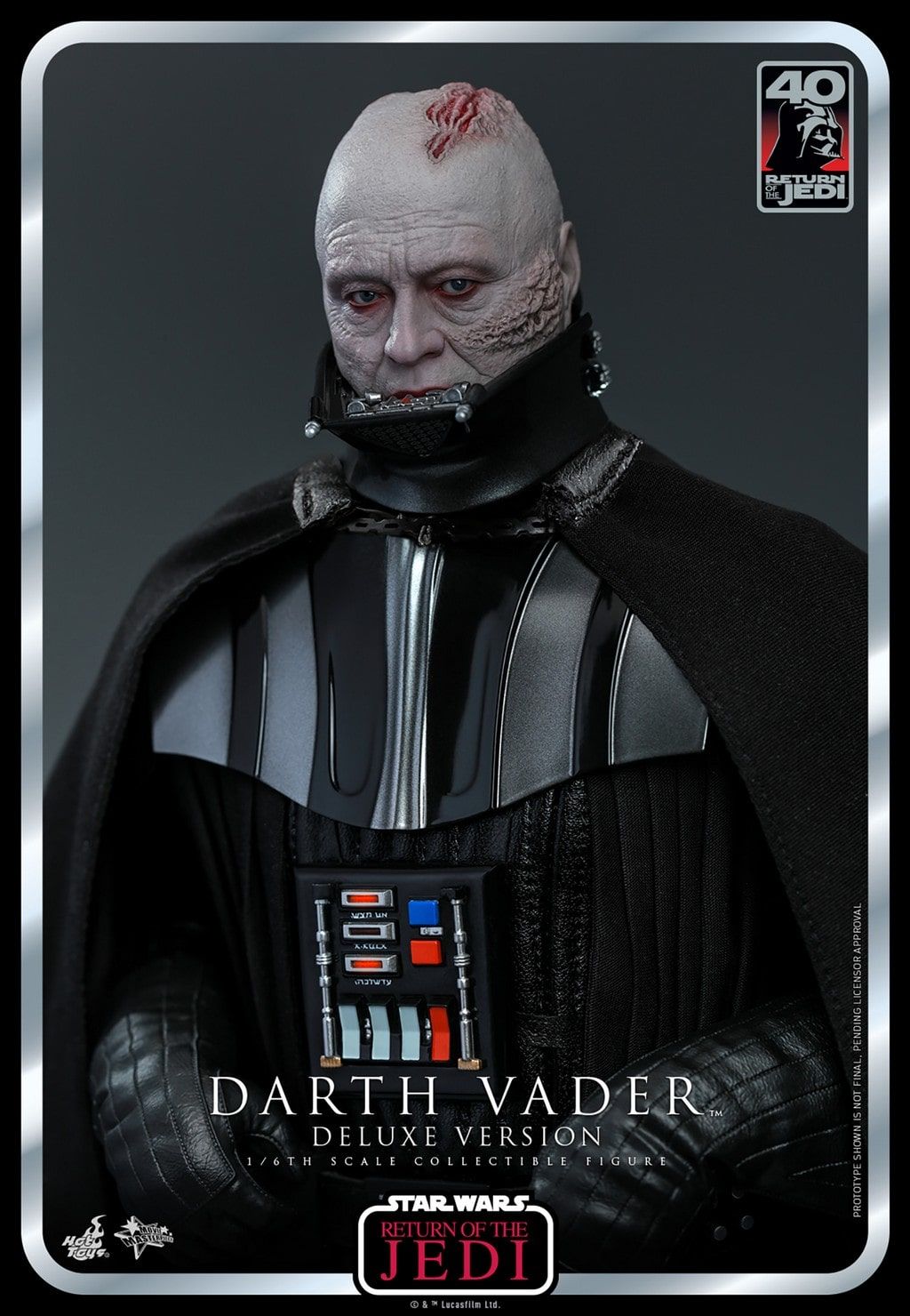 Darth Vader deluxe MMS700 40th anniversary Movie Masterpiece Hot Toys (figurine Star Wars 6 Retour du Jedi)