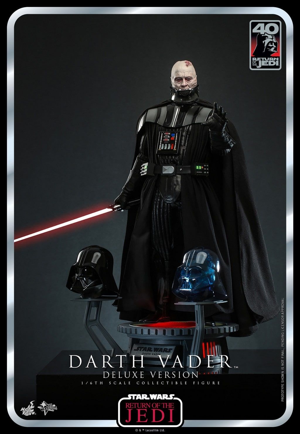 Darth Vader Hot Toys Movie Masterpiece figure deluxe MMS700 40th anniversary (Star Wars 6 Return of the Jedi)