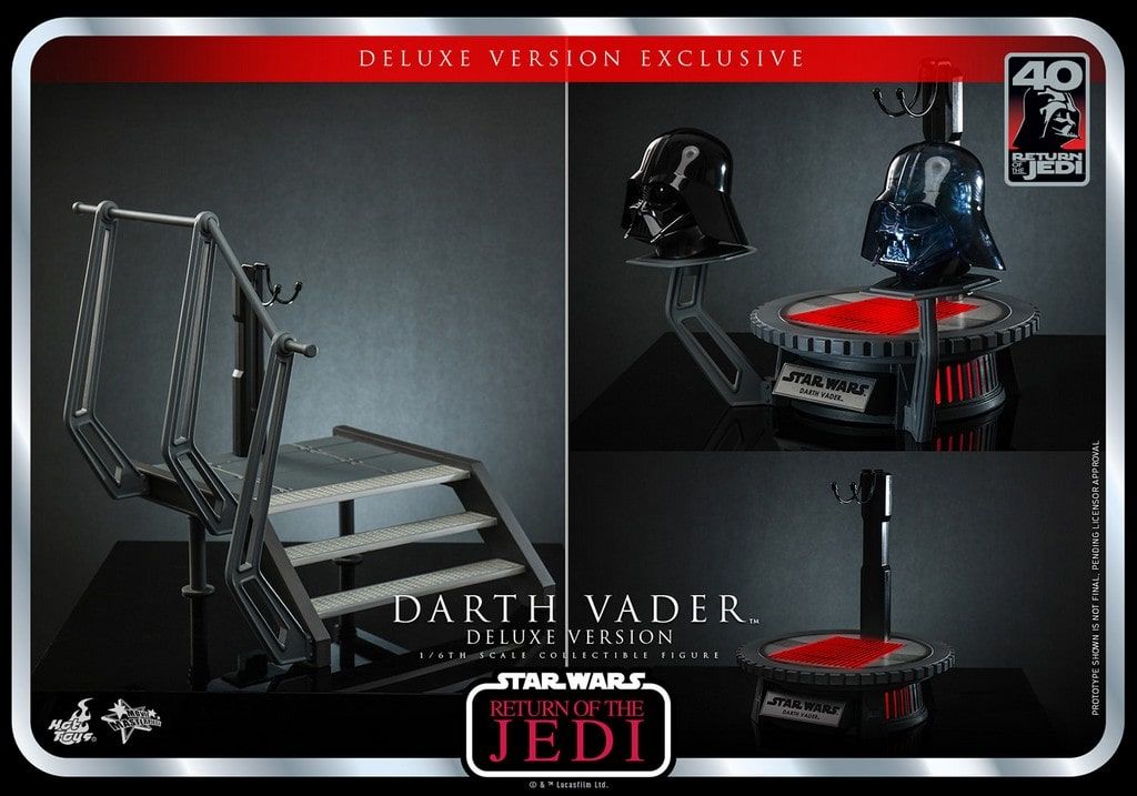 Darth Vader deluxe MMS700 40th anniversary Movie Masterpiece Hot Toys (figurine Star Wars 6 Retour du Jedi)