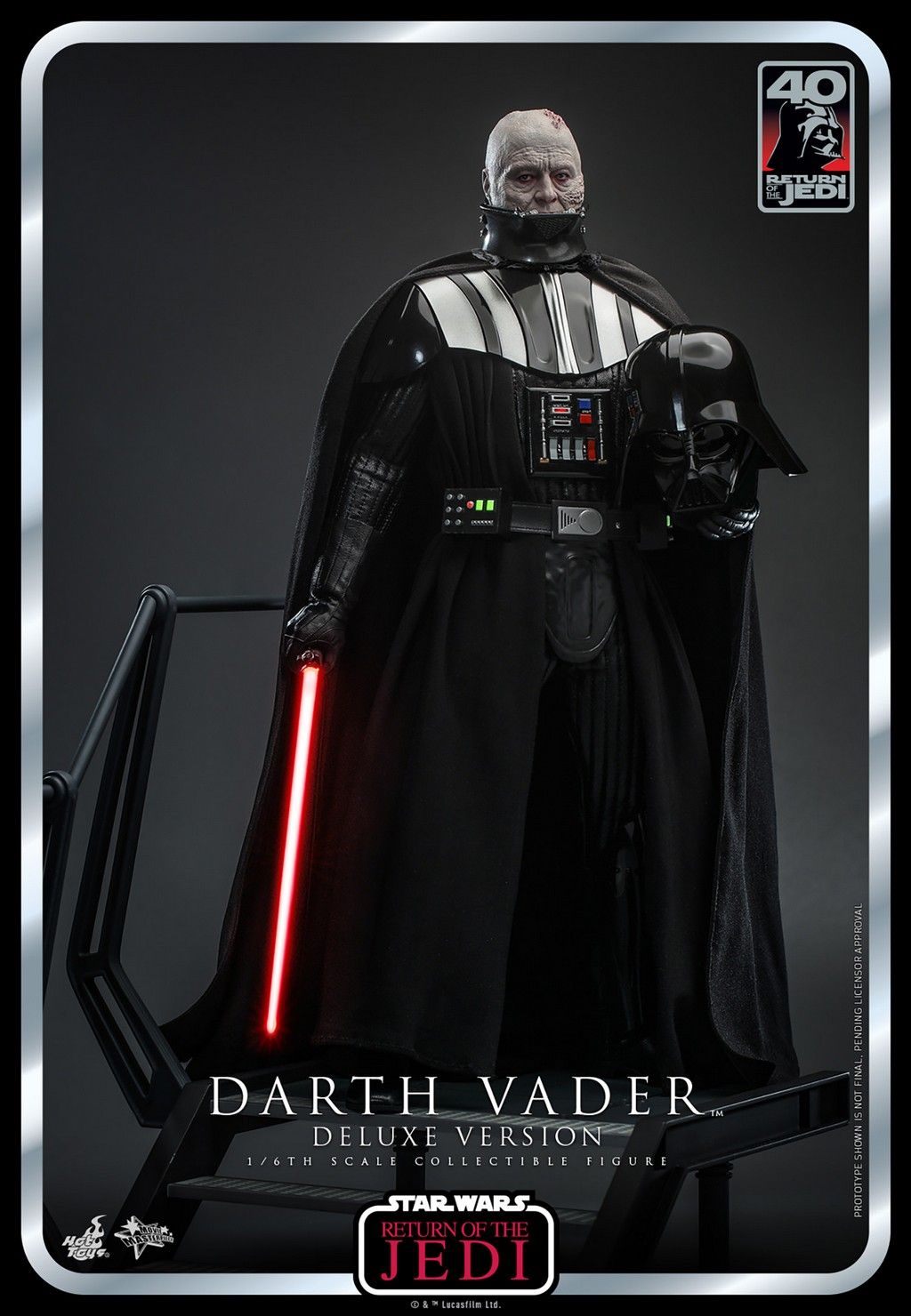 Darth Vader deluxe MMS700 40th anniversary Movie Masterpiece Hot Toys (figurine Star Wars 6 Retour du Jedi)