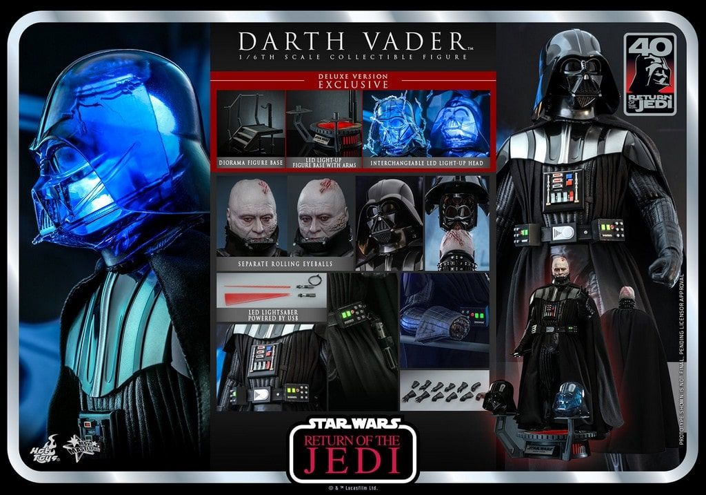 Darth Vader Hot Toys Movie Masterpiece figure deluxe MMS700 40th anniversary (Star Wars 6 Return of the Jedi)