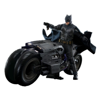 Batman (and Batcycle) Hot Toys MMS705 (figurine The Flash) - boîte endommagée Batman (and Batcycle) Hot Toys MMS705 (figurine The Flash) - boîte endommagée