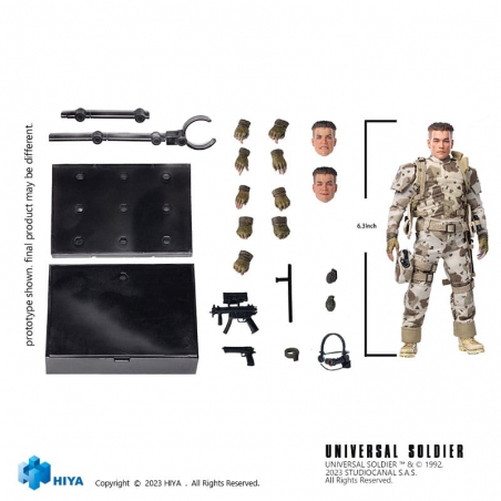Figurine Hiya Luc Devereaux (Jean-Claude Van Damme) Exquisite Super Series (Universal Soldier)