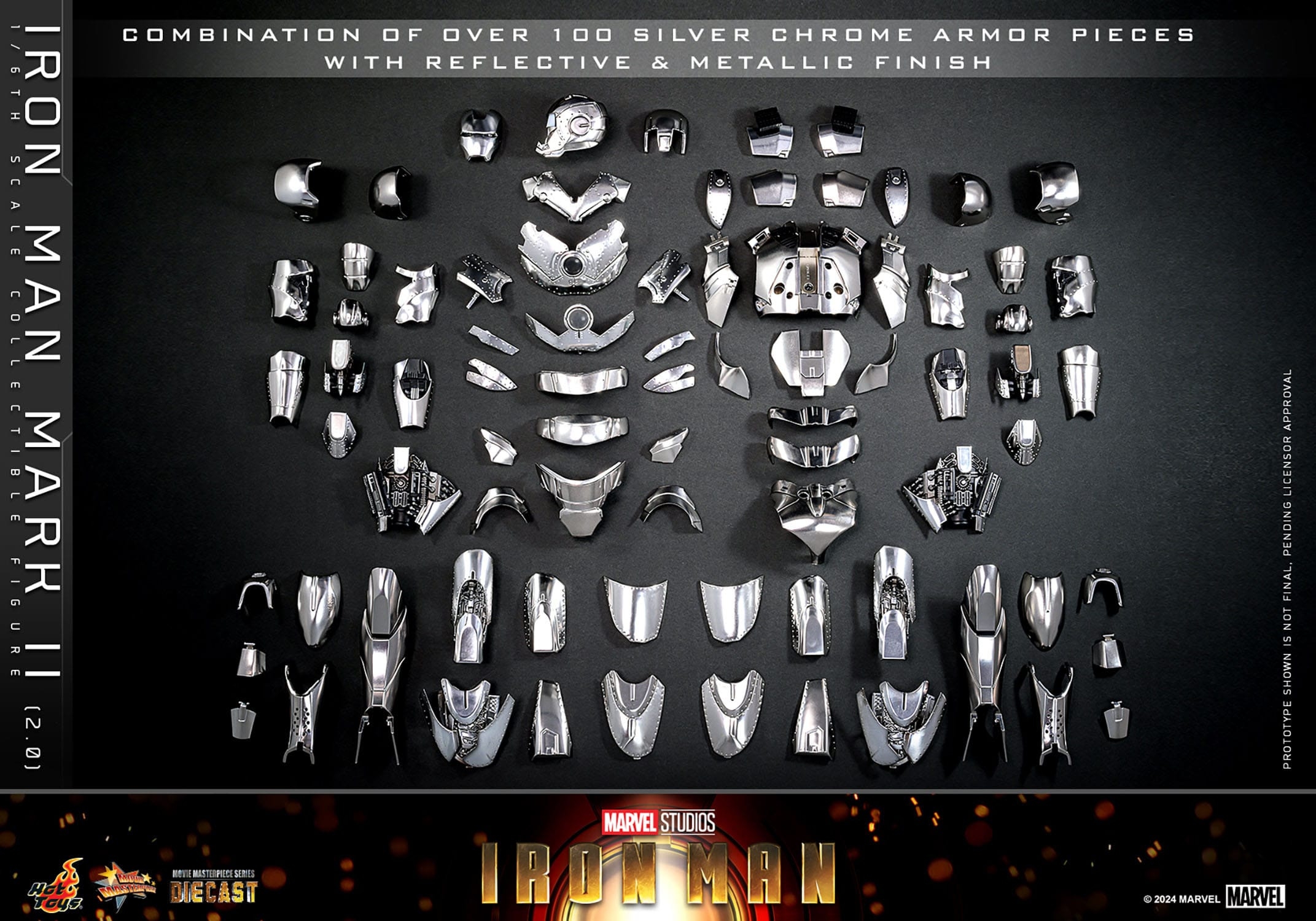 Iron Man Mark II (2.0) figurine Movie Masterpiece Hot Toys MMS733D59 (Iron Man)