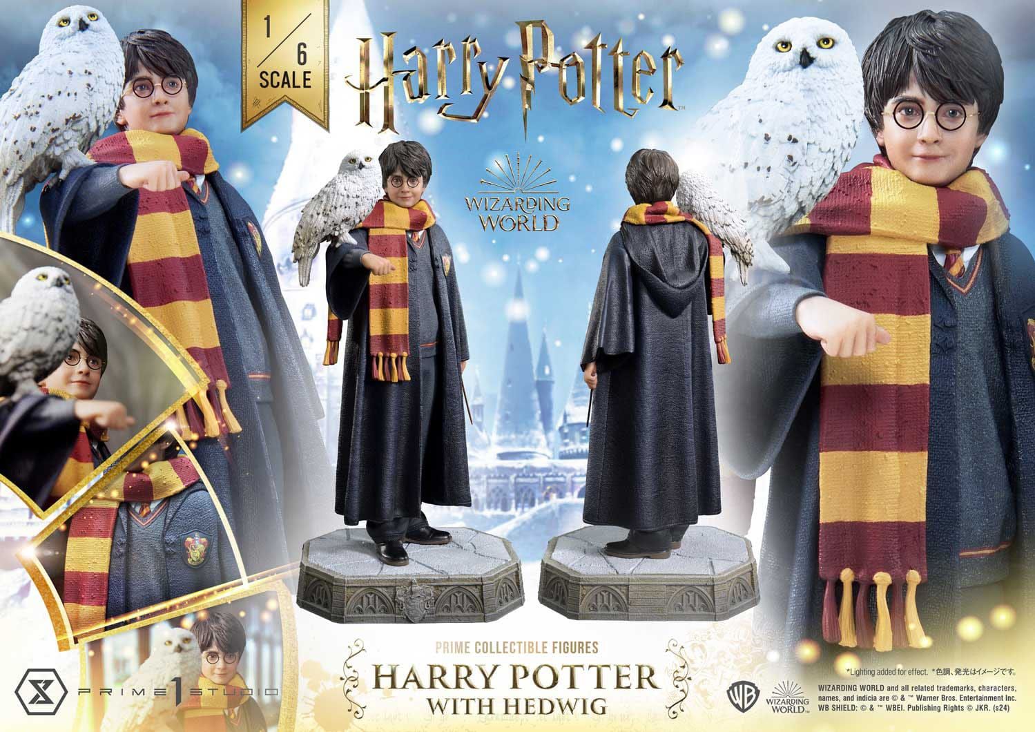 Harry Potter and Hedwig Prime 1 1/6 statue (Harry Potter)