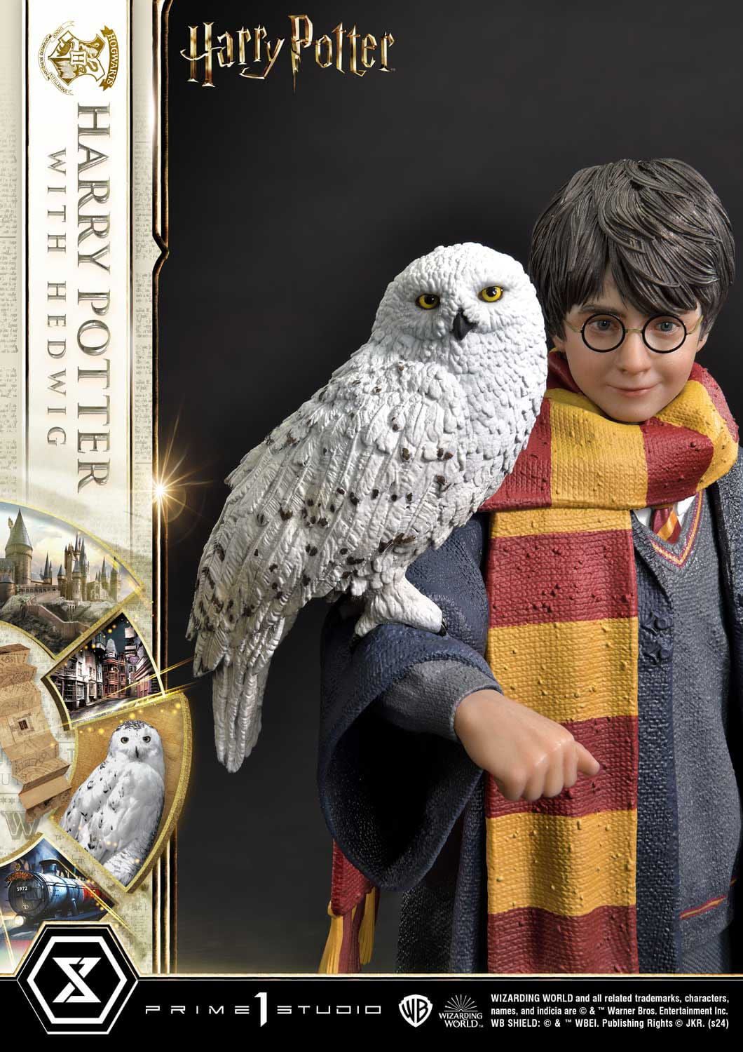 Harry Potter and Hedwig Prime 1 1/6 statue (Harry Potter)