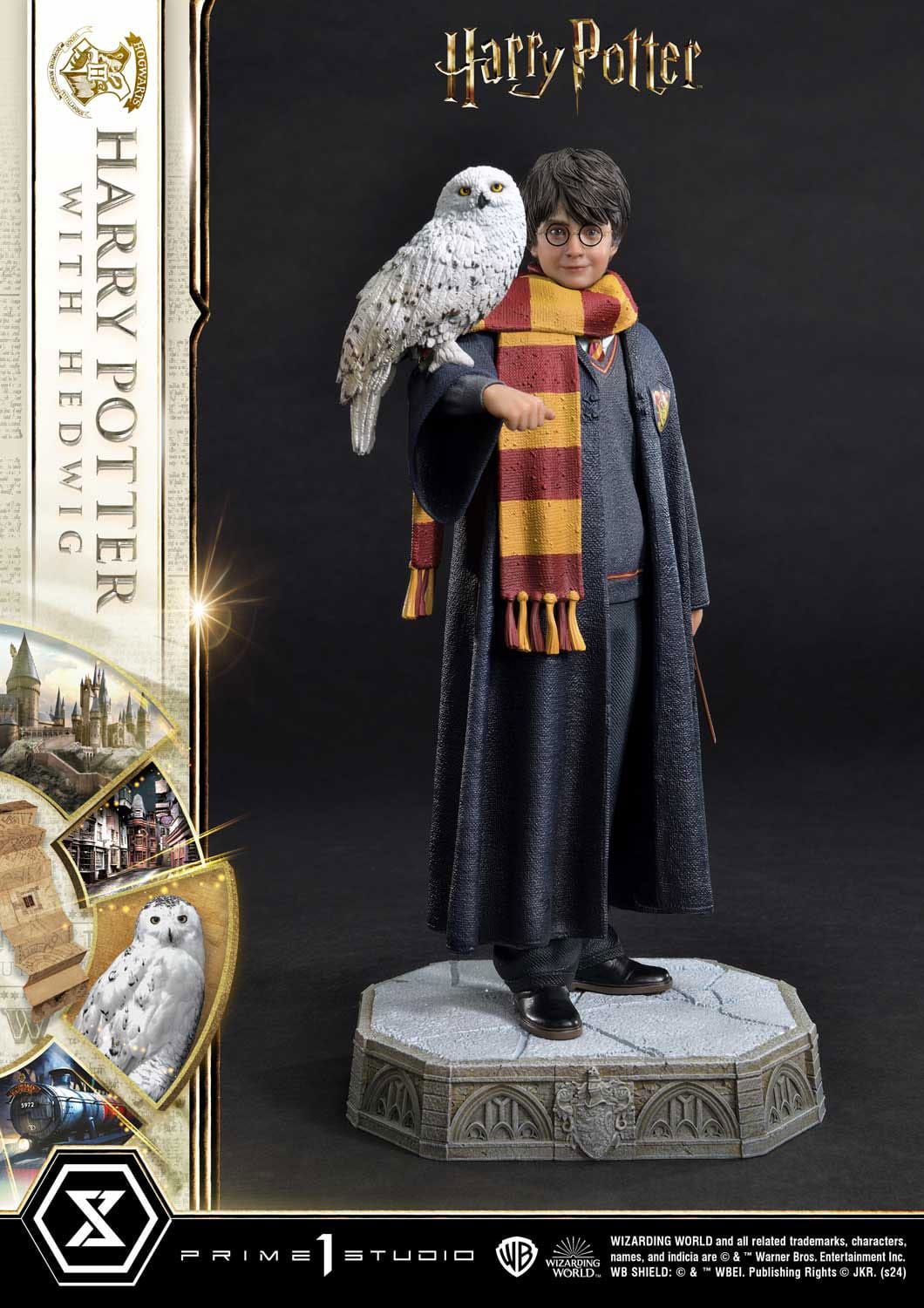 Harry Potter and Hedwig Prime 1 1/6 statue (Harry Potter)