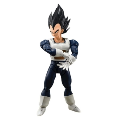 Vegeta Old Battle Clothes SH Figuarts Bandai figure (Dragon Ball Z) Vegeta Old Battle Clothes SH Figuarts figure : view on a white background