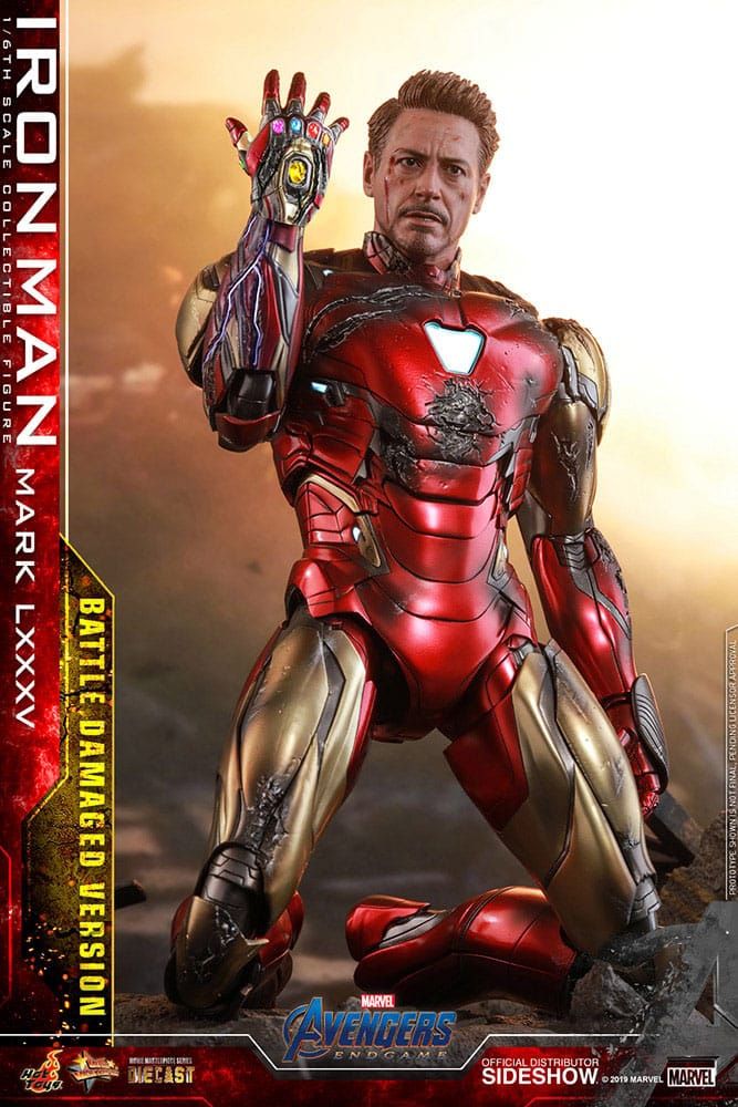 Iron Man Mark 85 Diecast Hot Toys MMS543D33 version Battle Damaged Special Edition - Avengers Endgame figure