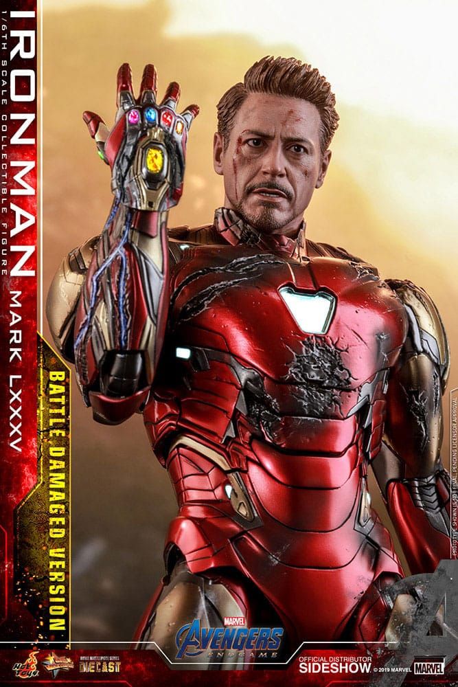 Iron Man Mark 85 Diecast Hot Toys MMS543D33 version Battle Damaged Special Edition - Avengers Endgame figure
