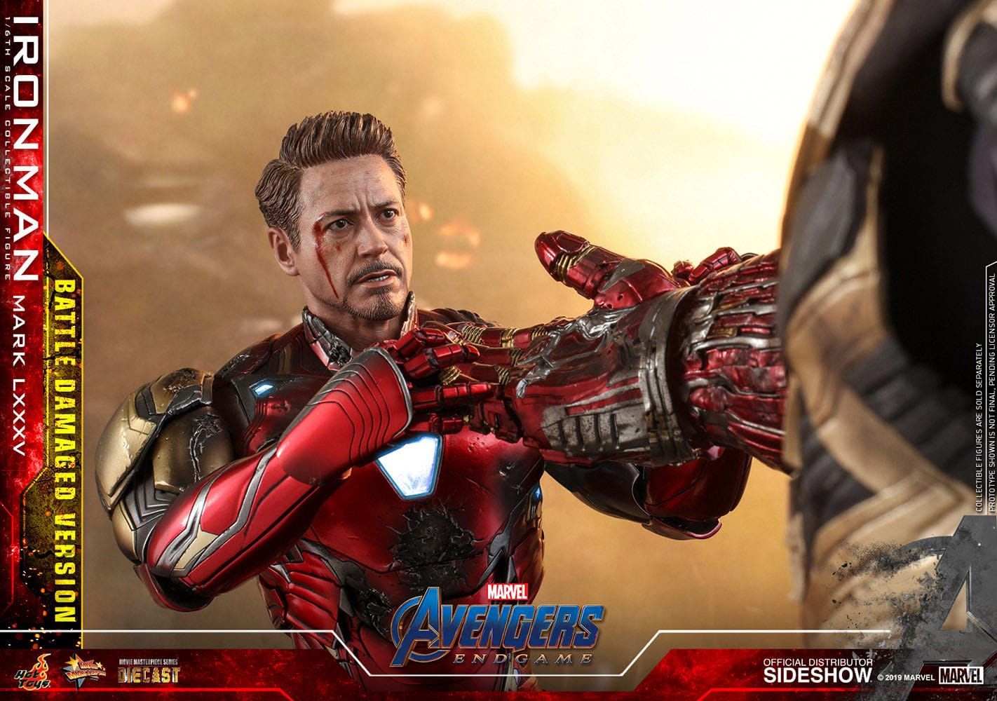 Iron Man Mark 85 Diecast Hot Toys MMS543D33 version Battle Damaged Special Edition - Avengers Endgame figure