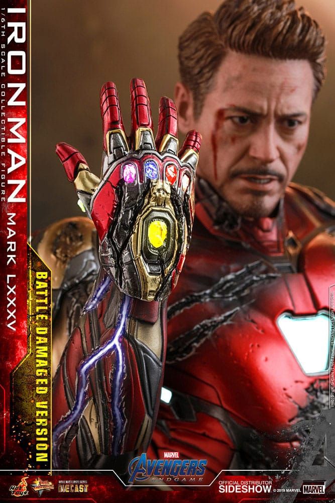Iron Man Mark 85 Diecast Hot Toys MMS543D33 version Battle Damaged Special Edition - Avengers Endgame figure