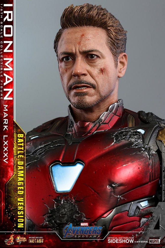 Iron Man Mark 85 Diecast Hot Toys MMS543D33 version Battle Damaged Special Edition - Avengers Endgame figure