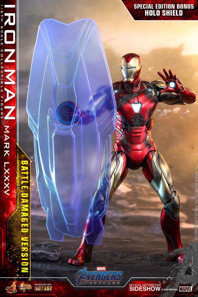 Iron Man Mark 85 Diecast Hot Toys MMS543D33 version Battle Damaged Special Edition - Avengers Endgame figure