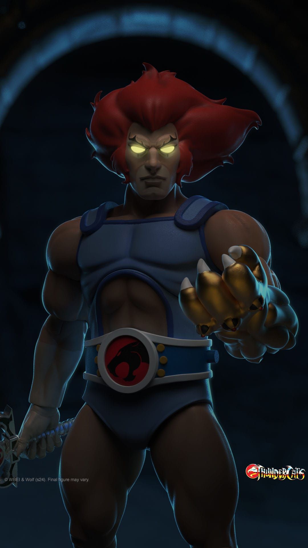 Lion-O Led Eyes Ultimates Super7 - Thundercats 18 cm figure