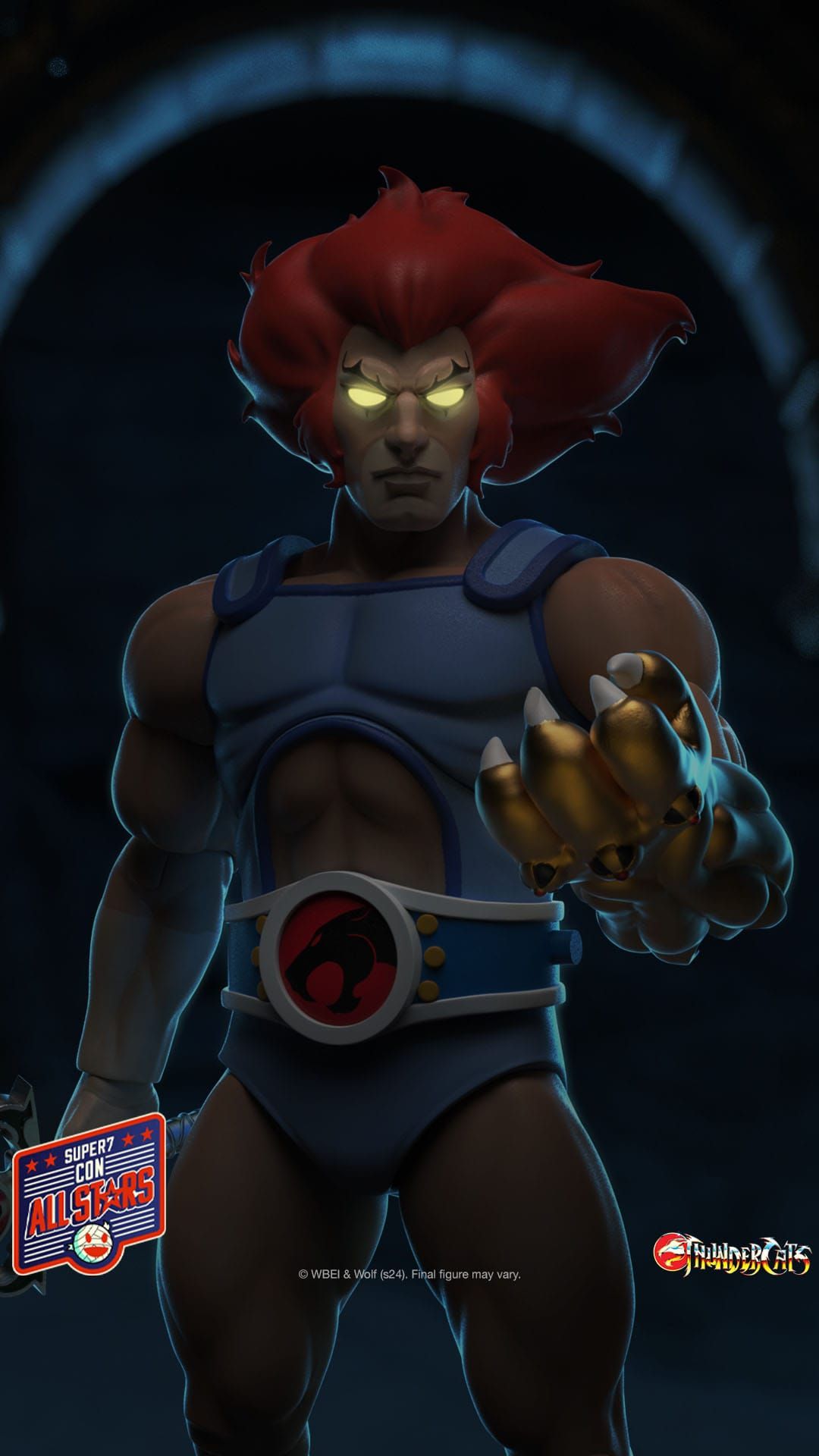 Lion-O Led Eyes Ultimates Super7 - Thundercats 18 cm figure