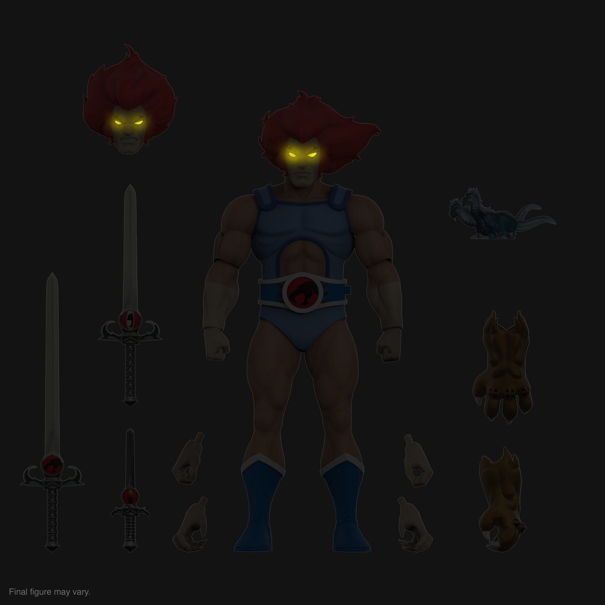 Lion-O Led Eyes Ultimates Super7 - Thundercats 18 cm figure