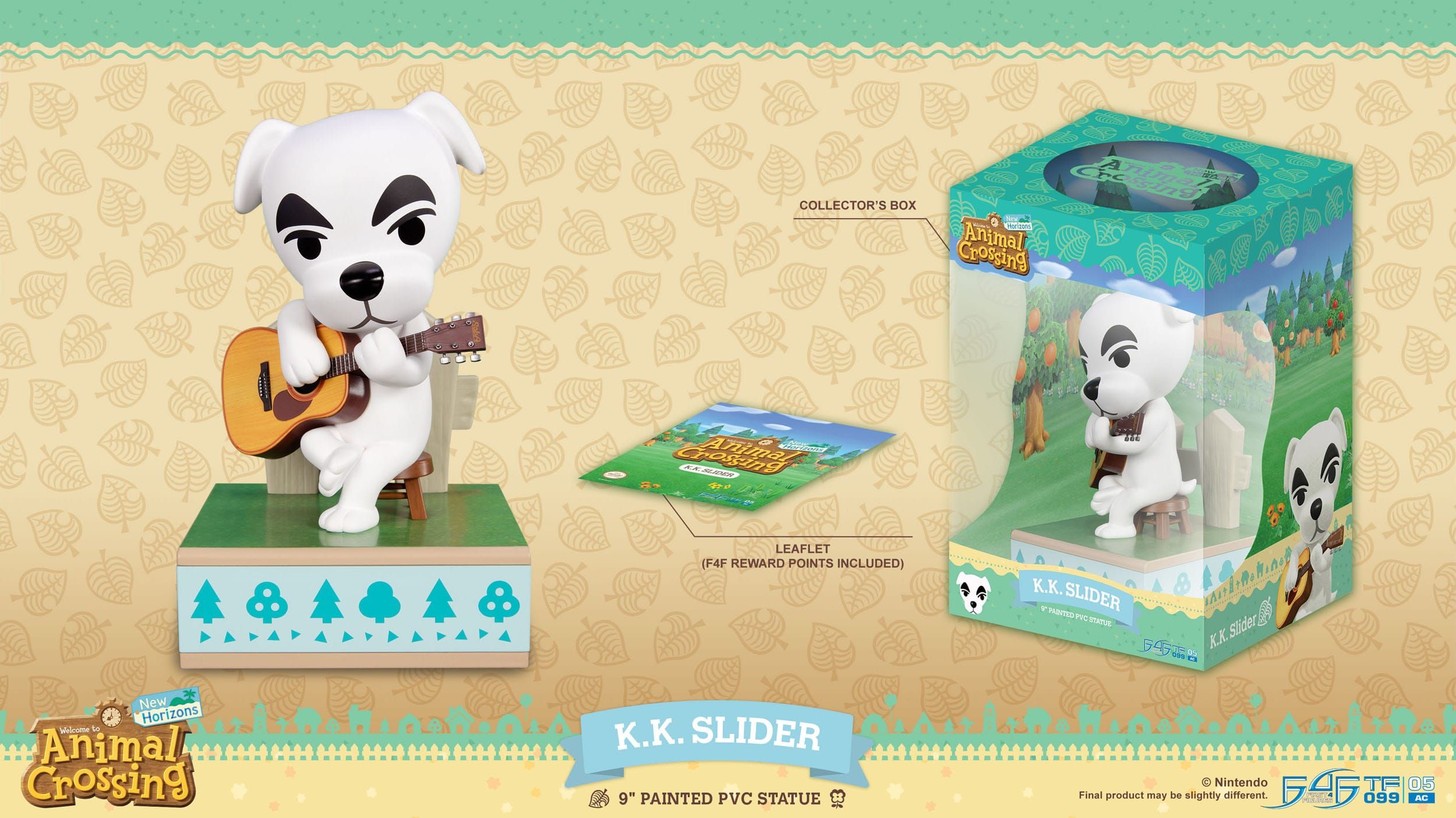 Kk Slider First 4 Figures F4F - Animal Crossing New Horizons 22 cm figure