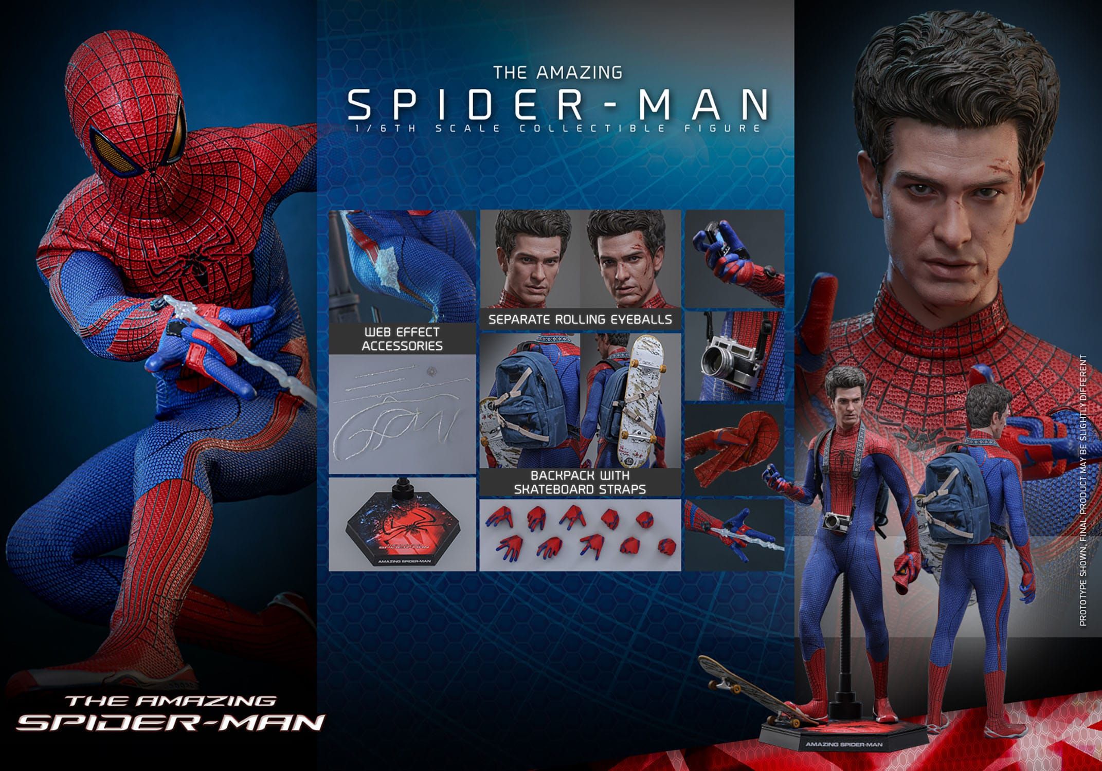 Spider-Man Hot Toys MMS771 - figurine 1/6 The Amazing Spider-Man