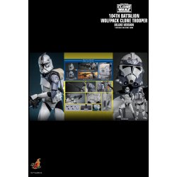 104th Battalion Wolfpack Clone Trooper Hot Toys - Deluxe - TMS143 - figurine Star Wars Clone Wars 1/6