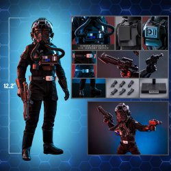 Tie Fighter Pilot Hot Toys MMS798 - Star Wars Episode 4 A New Hope action figure 1/6