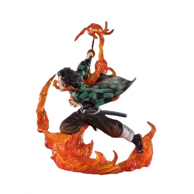 Tanjiro Kamado Rengoku Sword Guard Figuarts Zero Bandai - figurine Demon Slayer 20 cm