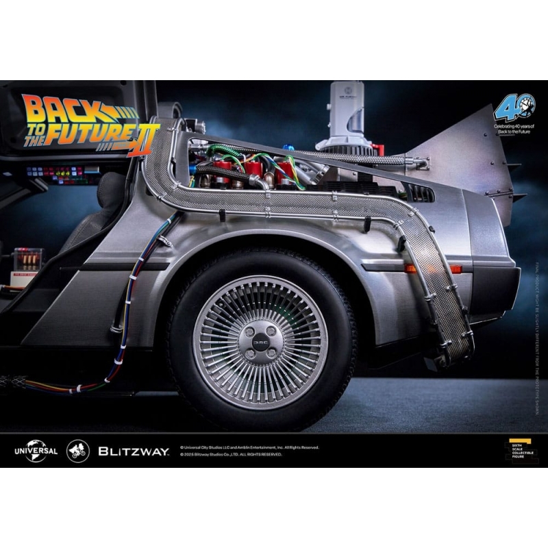 Réplique DELOREAN 1/16 Métal Retour vers le futur TIME MACHINE NECA