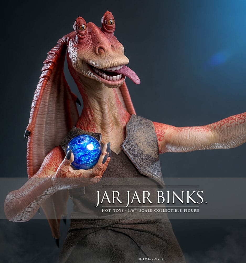 Jar Jar Binks par Hot Toys - figurine 1/6 Star Wars La Menace Fantome de 33 cm