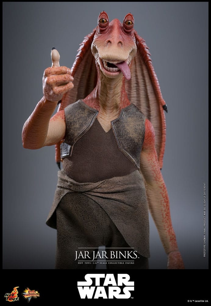 Jar Jar Binks par Hot Toys - figurine 1/6 Star Wars La Menace Fantome de 33 cm