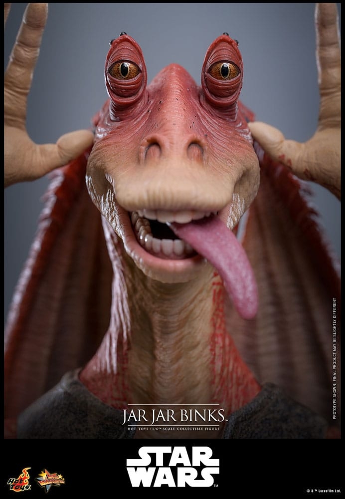 Jar Jar Binks par Hot Toys - figurine 1/6 Star Wars La Menace Fantome de 33 cm