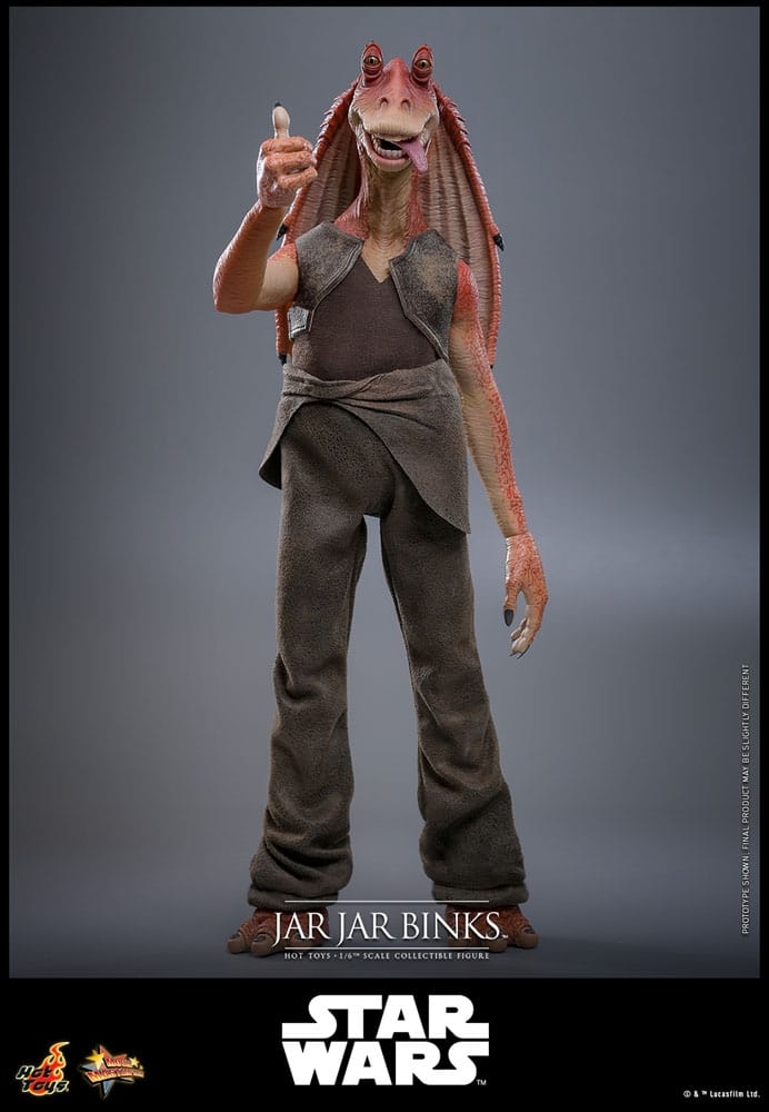 Jar Jar Binks par Hot Toys - figurine 1/6 Star Wars La Menace Fantome de 33 cm