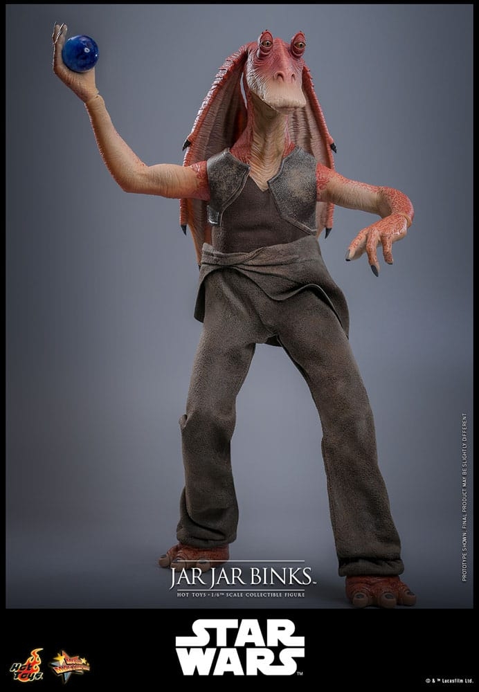 Jar Jar Binks par Hot Toys - figurine 1/6 Star Wars La Menace Fantome de 33 cm