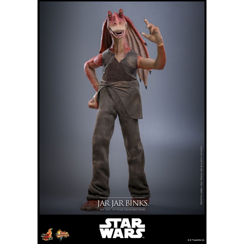 thumbnail image 2 of Star Wars Jar Jar Binks Power Of Jedi Action Figure Tatooine Complete Loose 2001 2 of 13