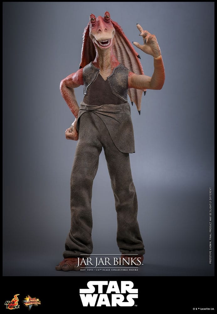 Jar Jar Binks par Hot Toys - figurine 1/6 Star Wars La Menace Fantome de 33 cm