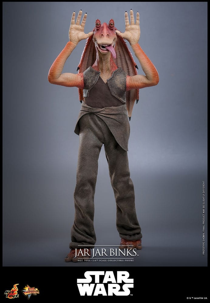 Jar Jar Binks par Hot Toys - figurine 1/6 Star Wars La Menace Fantome de 33 cm