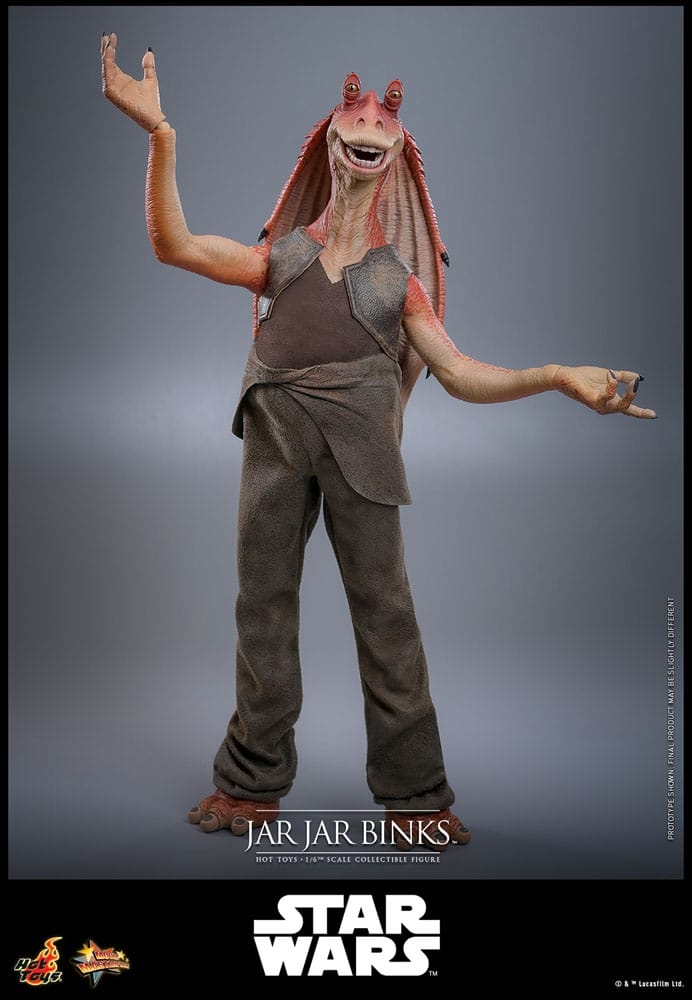 Jar Jar Binks par Hot Toys - figurine 1/6 Star Wars La Menace Fantome de 33 cm