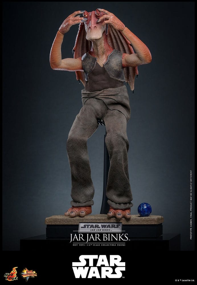 Jar Jar Binks par Hot Toys - figurine 1/6 Star Wars La Menace Fantome de 33 cm