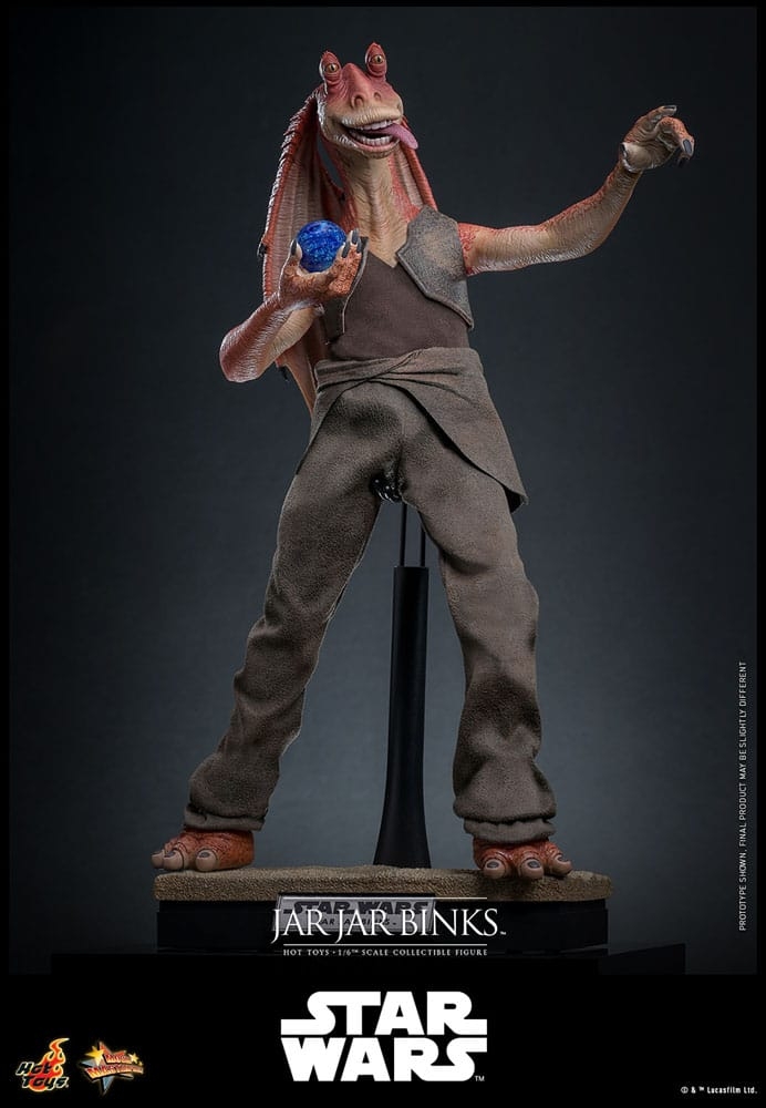 Jar Jar Binks par Hot Toys - figurine 1/6 Star Wars La Menace Fantome de 33 cm