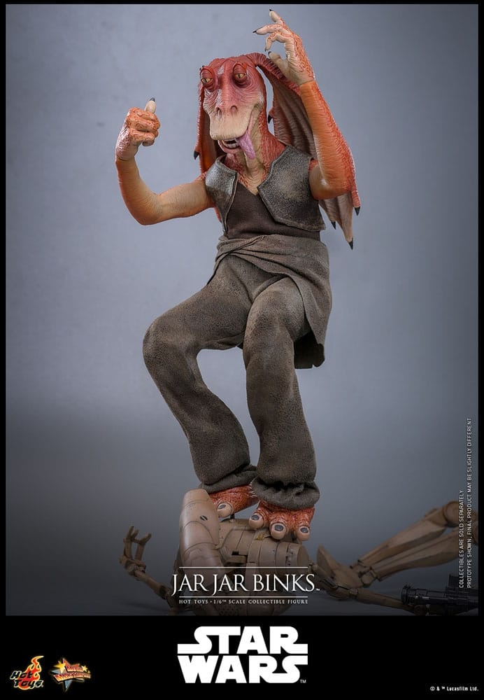 Jar Jar Binks par Hot Toys - figurine 1/6 Star Wars La Menace Fantome de 33 cm