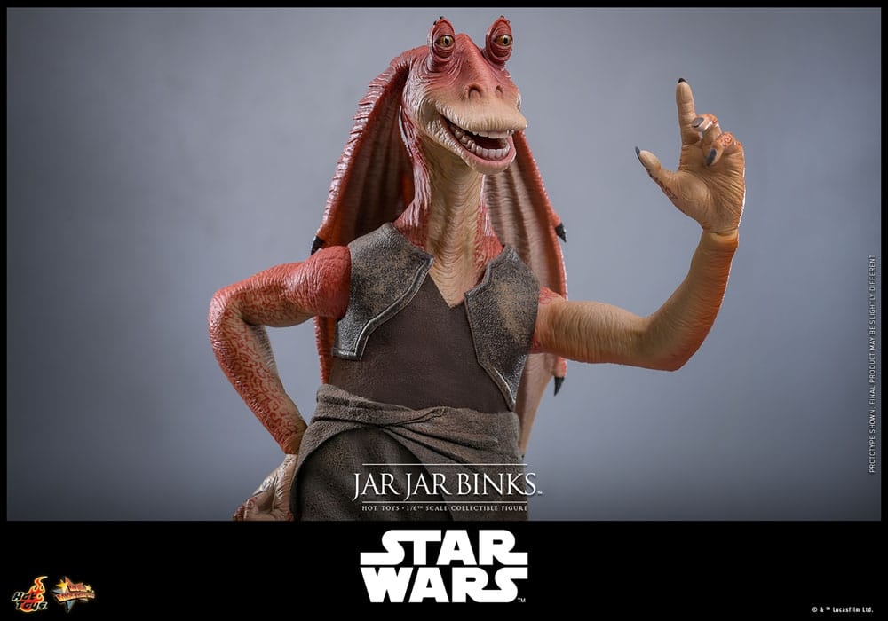 Jar Jar Binks par Hot Toys - figurine 1/6 Star Wars La Menace Fantome de 33 cm