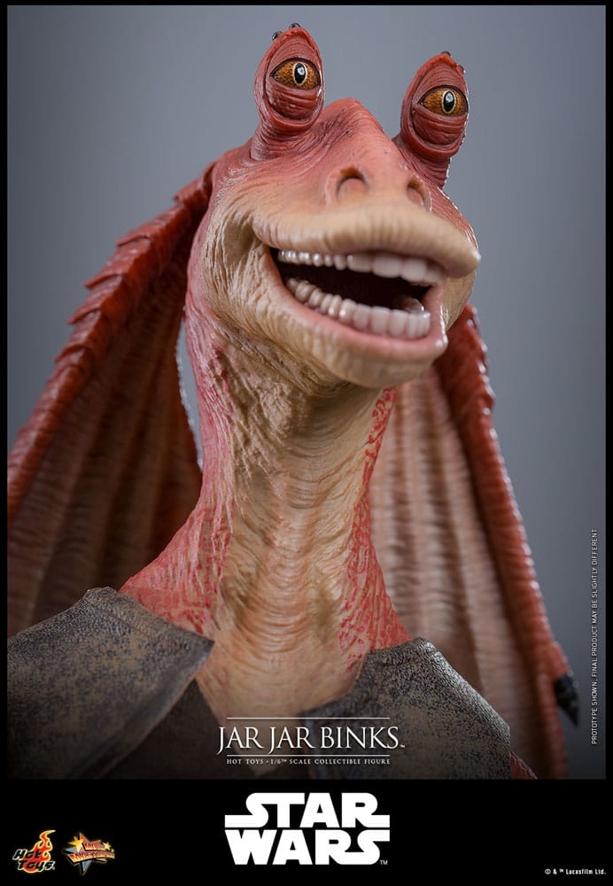 Jar Jar Binks par Hot Toys - figurine 1/6 Star Wars La Menace Fantome de 33 cm