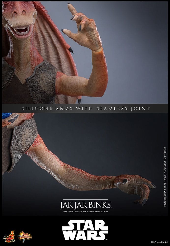 Jar Jar Binks par Hot Toys - figurine 1/6 Star Wars La Menace Fantome de 33 cm