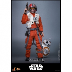Poe Dameron par Hot Toys - figurine 1/6 Star Wars Le Reveil De La Force de 30 cm
