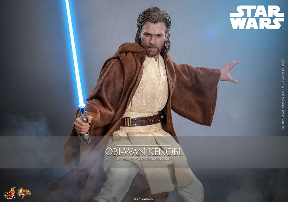 Obi-Wan Kenobi par Hot Toys - figurine 1/6 Star Wars Episode II : L'Attaque Des Clones de 31 cm - Reference MMS808