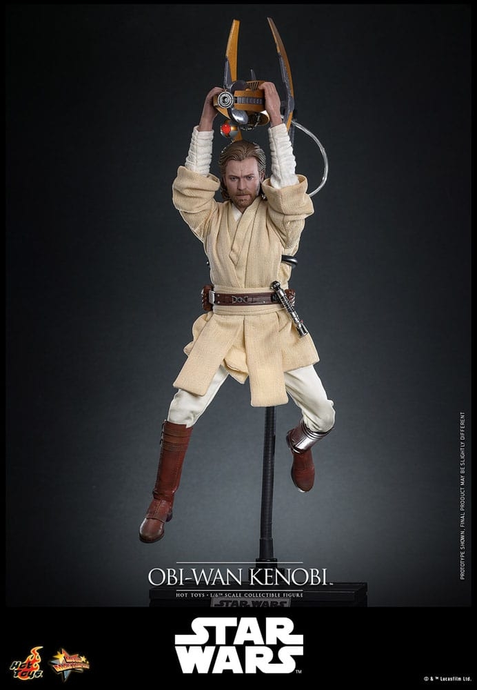 Obi-Wan Kenobi par Hot Toys - figurine 1/6 Star Wars Episode II : L'Attaque Des Clones de 31 cm - Reference MMS808