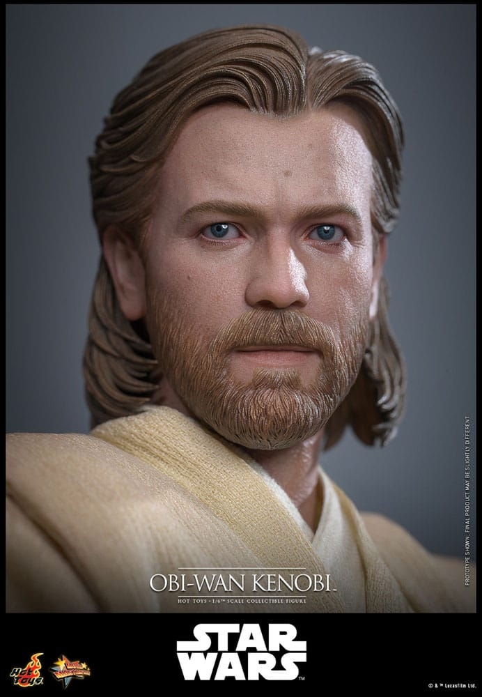 Obi-Wan Kenobi par Hot Toys - figurine 1/6 Star Wars Episode II : L'Attaque Des Clones de 31 cm - Reference MMS808