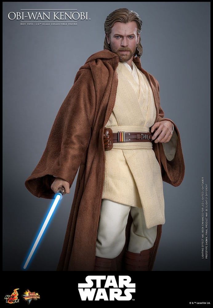 Obi-Wan Kenobi par Hot Toys - figurine 1/6 Star Wars Episode II : L'Attaque Des Clones de 31 cm - Reference MMS808