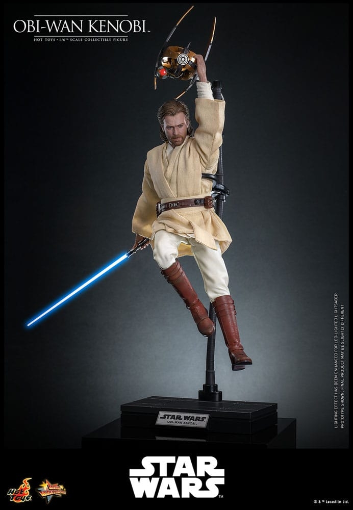 Obi-Wan Kenobi par Hot Toys - figurine 1/6 Star Wars Episode II : L'Attaque Des Clones de 31 cm - Reference MMS808