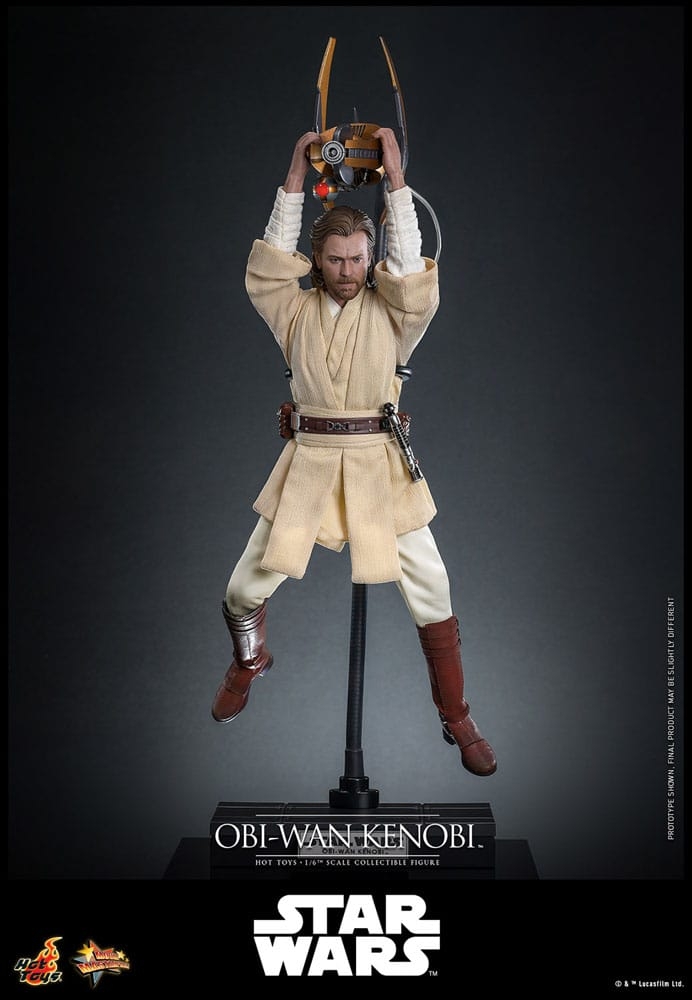 Obi-Wan Kenobi par Hot Toys - figurine 1/6 Star Wars Episode II : L'Attaque Des Clones de 31 cm - Reference MMS808