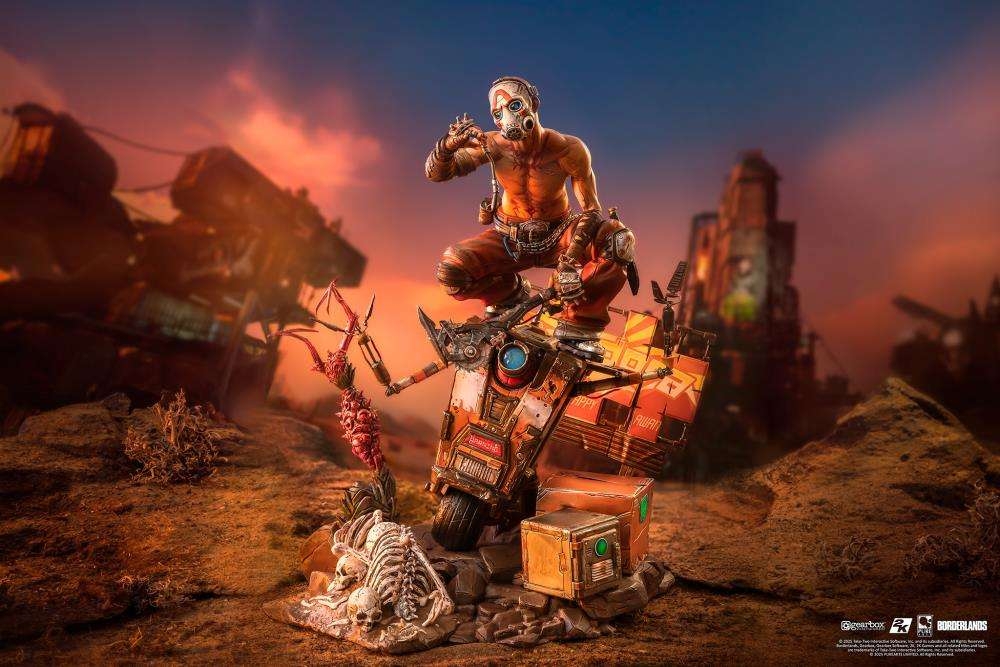 Psycho Bandit and Claptrap by Pure Arts - Borderlands 3 1/6 scale diorama